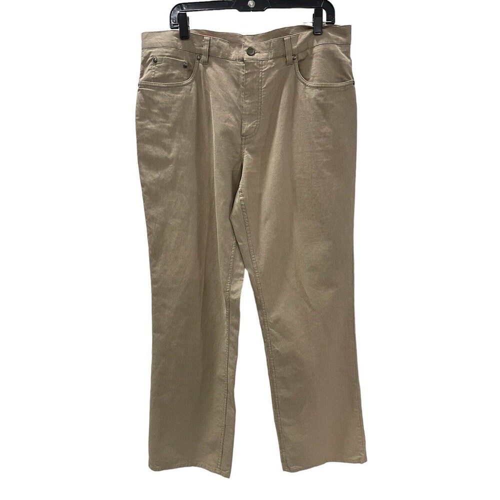 Perry Ellis Khaki Men’s Pinstriped Classic Cotton Pants‎ 34/30